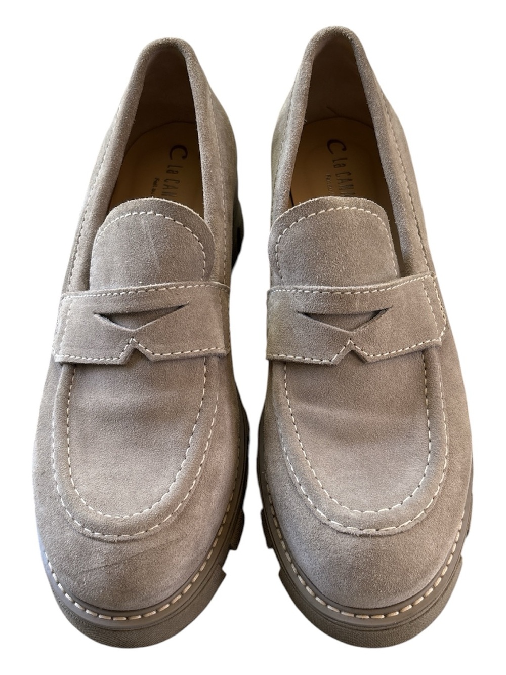LA CANADIENNE Womens Daniel suede loafers size 9.5.